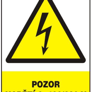POZOR - NAPĚTÍ 3 X 400/230 V - 210 X 297