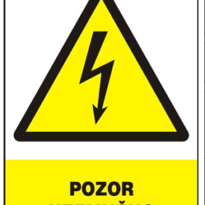 POZOR- UZEMNĚNO - 210 X 297