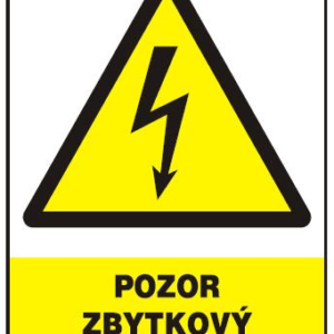 POZOR - ZBYTKOVÝ NÁBOJ - 210 X 297